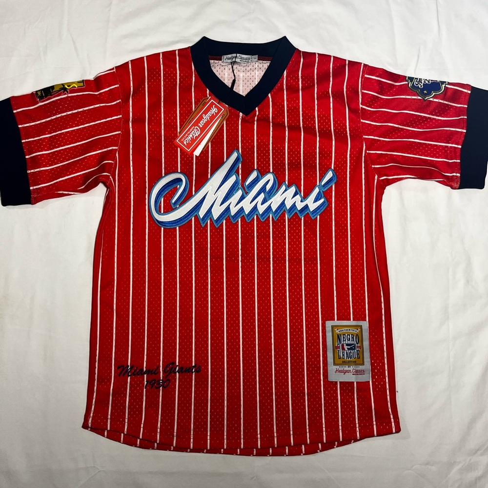 Miami Red Striped Men's Jersey